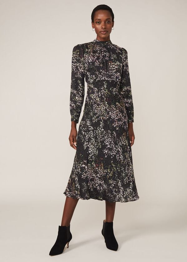 Phase Eight Elinore Printed Burnout Dress