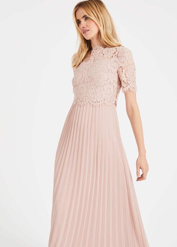 Phase Eight Elisabetta Lace Pleated Dress