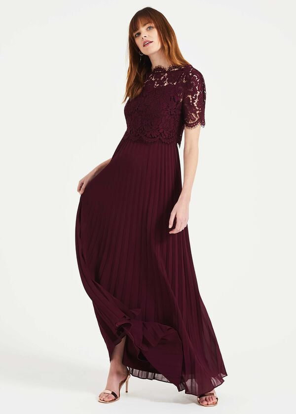 phase eight Elisabetta Lace Pleated Dress