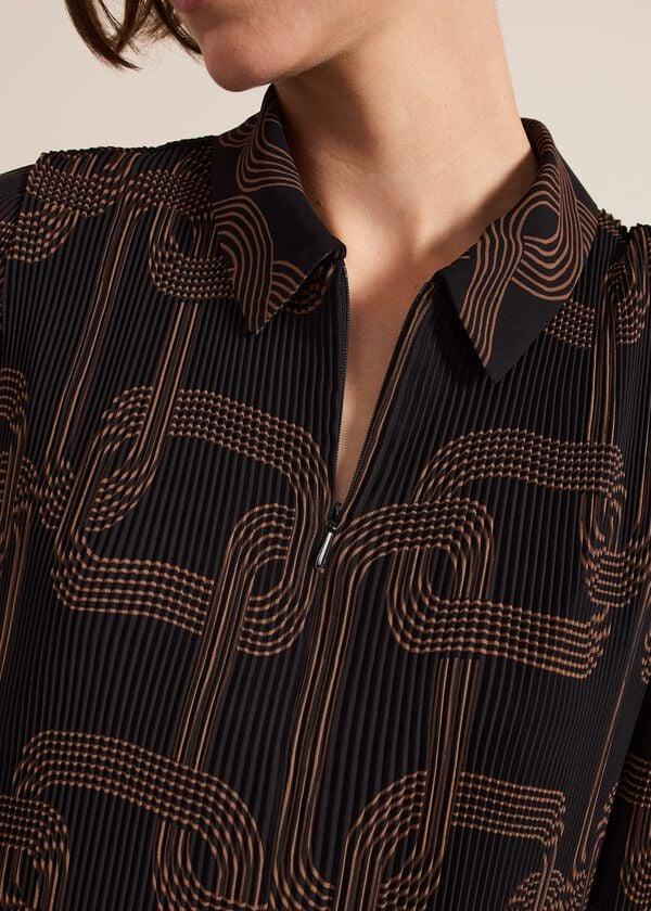 Phase Eight Ella Black Chain Swing Dress