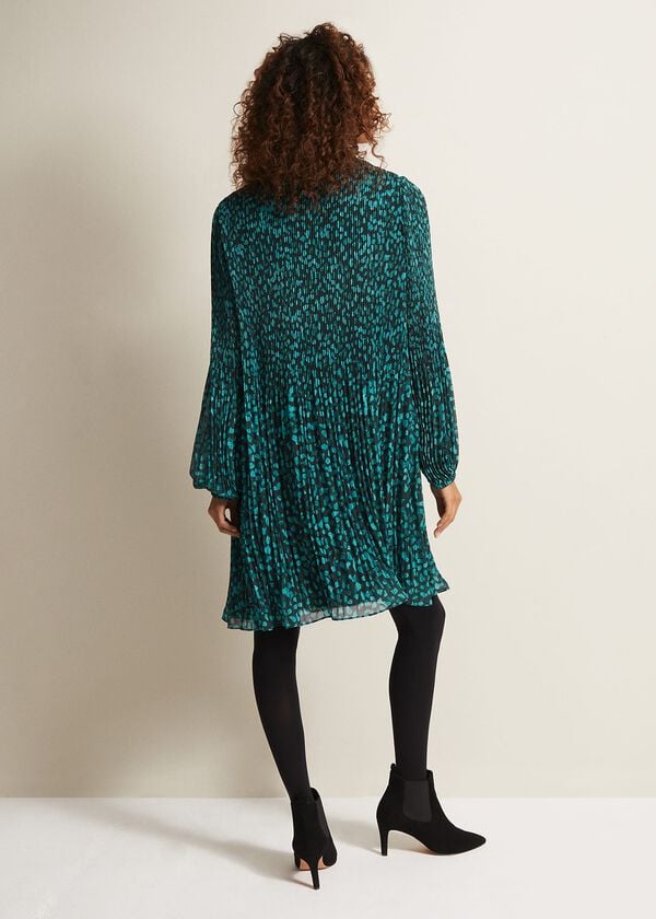 Phase Eight Ella Ditsy Pleated Mini Dress