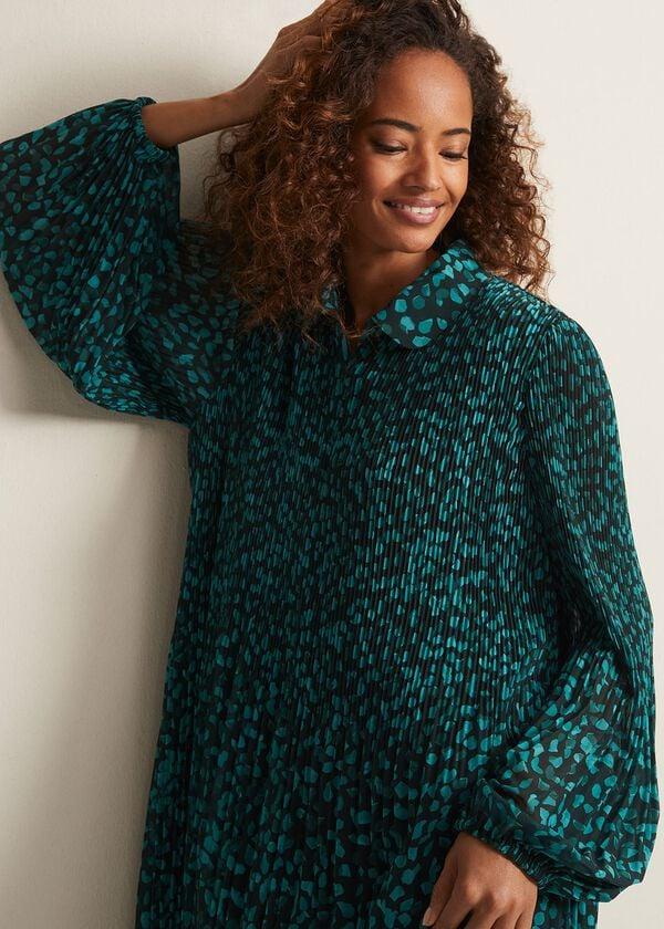 Phase Eight Ella Ditsy Pleated Mini Dress