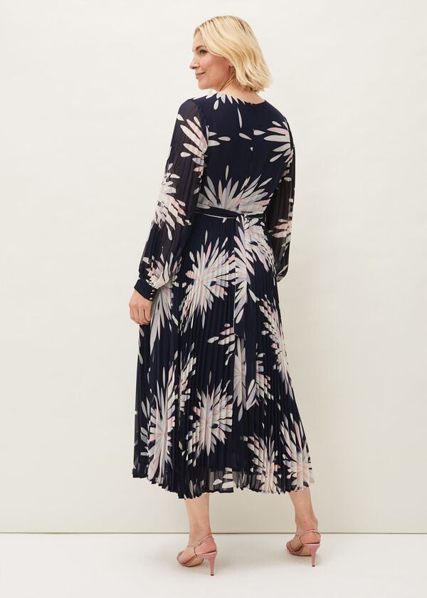 Phase Eight Ellen Palm Print Midaxi Dress