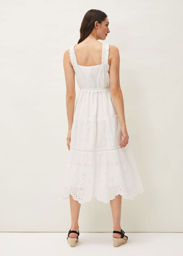 Phase Eight Ellie Broderie Midi Dress