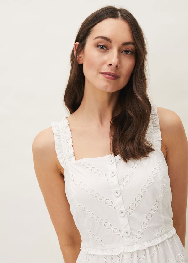 Phase Eight Ellie Broderie Midi Dress