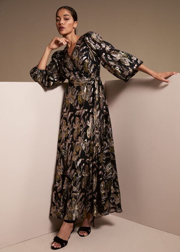 phase eight Ellio Silk Shimmer Maxi Dress