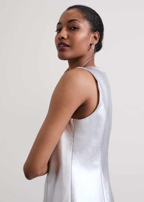 Phase Eight Ellora Silver Mini Dress