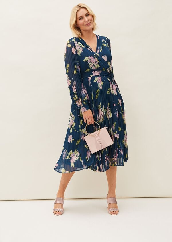 phase eight Elsa Floral Pleated Dress