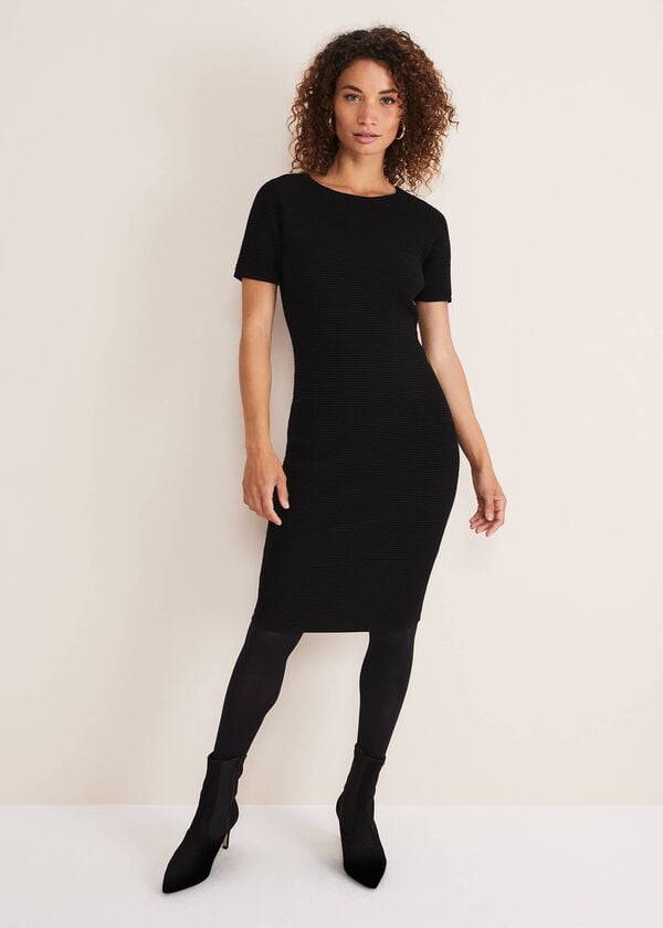 Phase Eight Elsa Ribbed Short Sleeve T-Shirt Dress