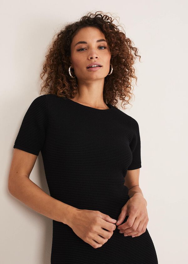 Phase Eight Elsa Ribbed Short Sleeve T-Shirt Dress