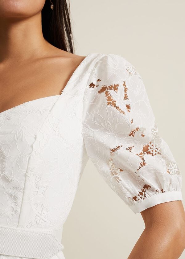 Phase Eight Elyse Lace Tiered Wedding Dress