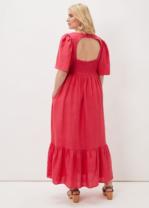 Phase Eight Emaline Linen Maxi Dress