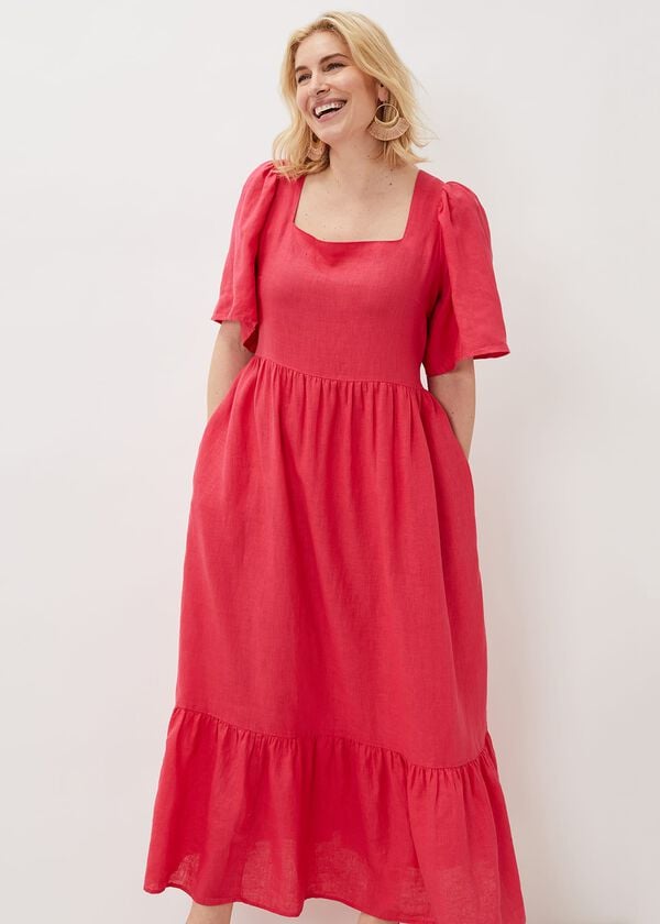 Phase Eight Emaline Linen Maxi Dress