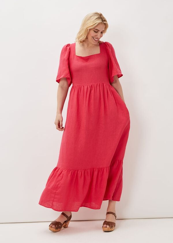 phase eight Emaline Linen Maxi Dress