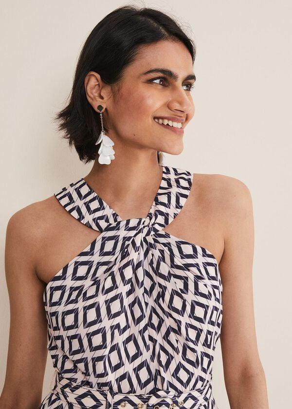 Phase Eight Ember Geo Midi Dress