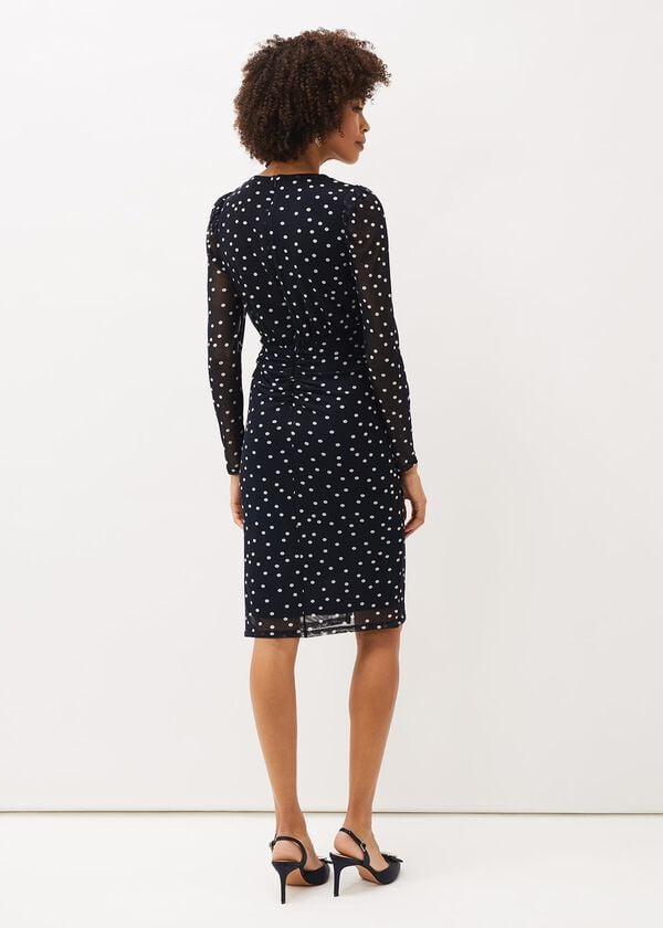 Phase Eight Emilia Spot Mesh Dress
