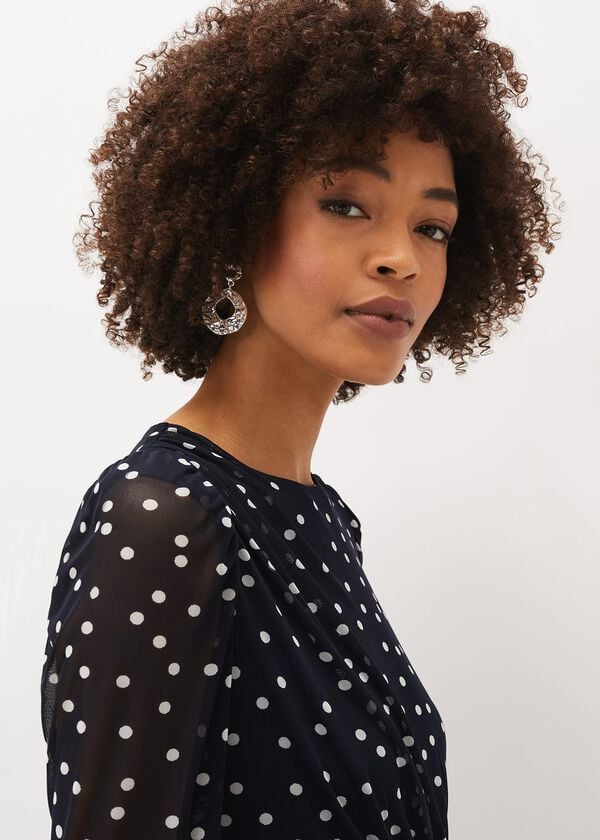 Phase Eight Emilia Spot Mesh Dress