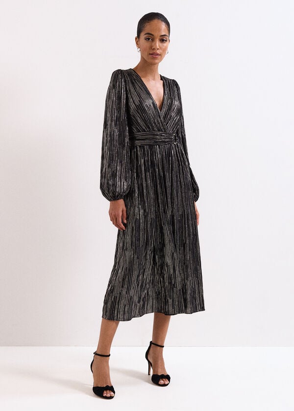 phase eight Emre Stripe Midi Dress