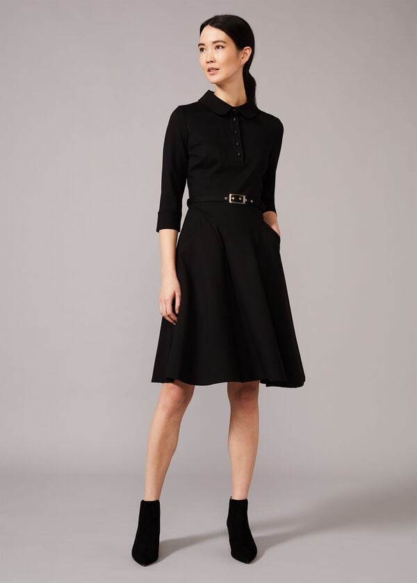 Phase Eight Enola Belted Ponte Shirt Dress