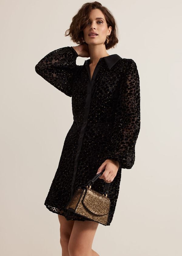 phase eight Esin Shimmer Shirt Dress