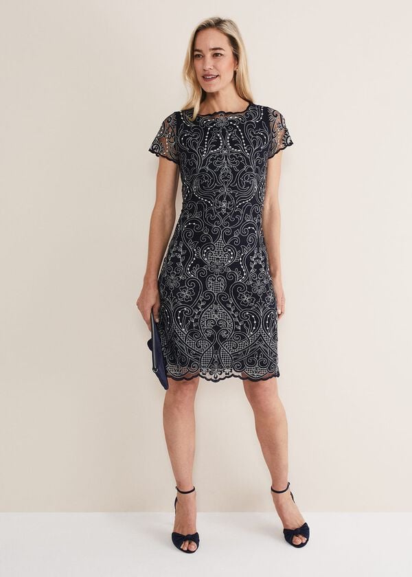 phase eight Esme Embroidered Dress