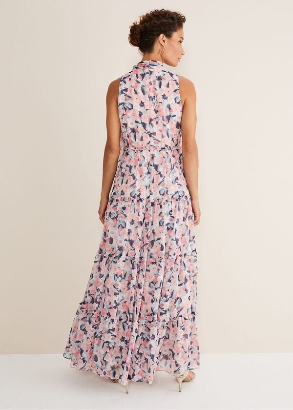 Phase Eight Esme Floral High Neck Maxi Dress