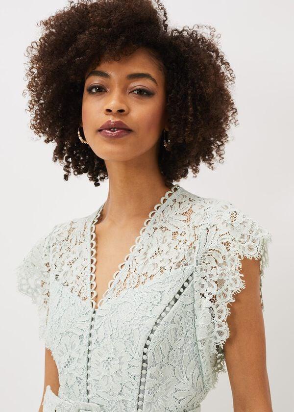 Phase Eight Esmerelda Lace Belted Fishtail Dress