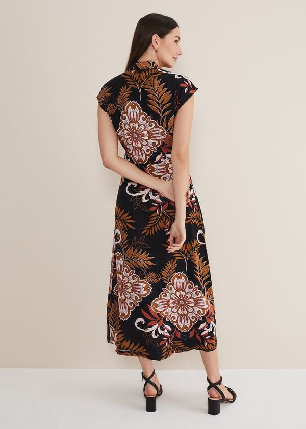 Phase Eight Estelle Paisley Tie Waist Dress