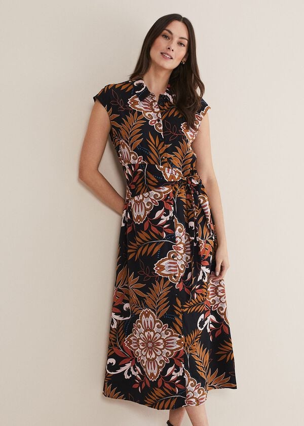 Phase Eight Estelle Paisley Tie Waist Dress