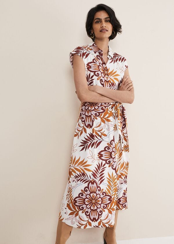 Phase Eight Estelle Paisley Tie Waist Dress