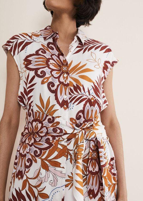 Phase Eight Estelle Paisley Tie Waist Dress