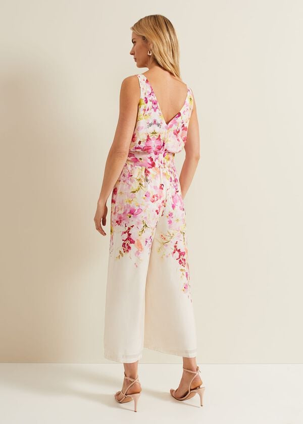 Phase Eight Ethel Floral Wide Leg Jumpsuit