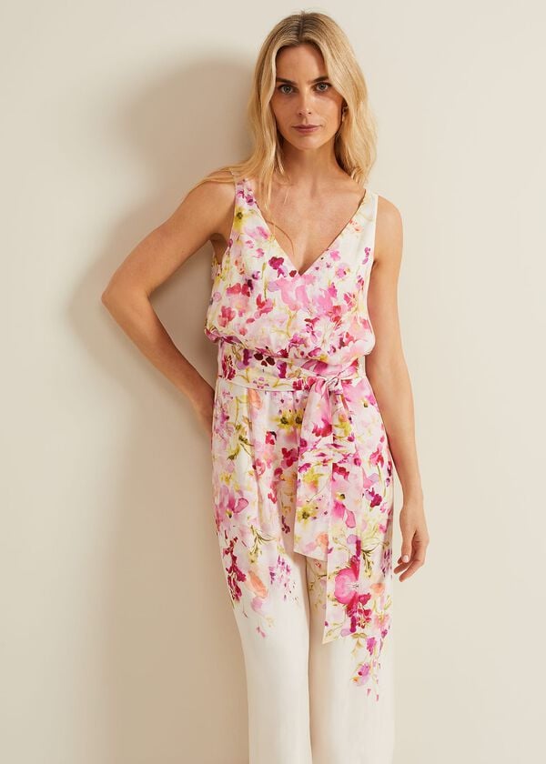 Phase Eight Ethel Floral Wide Leg Jumpsuit