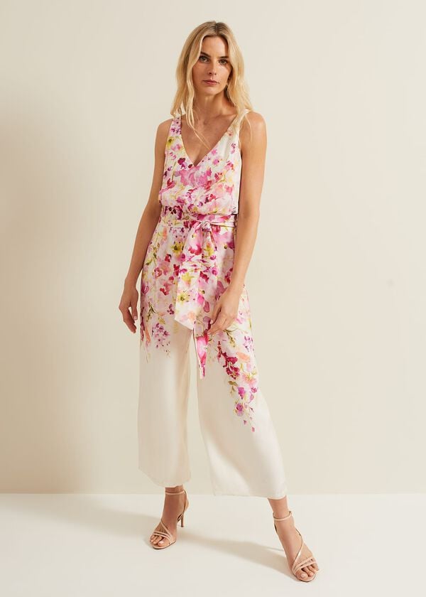 phase eight Ethel Floral Wide Leg Jumpsuit