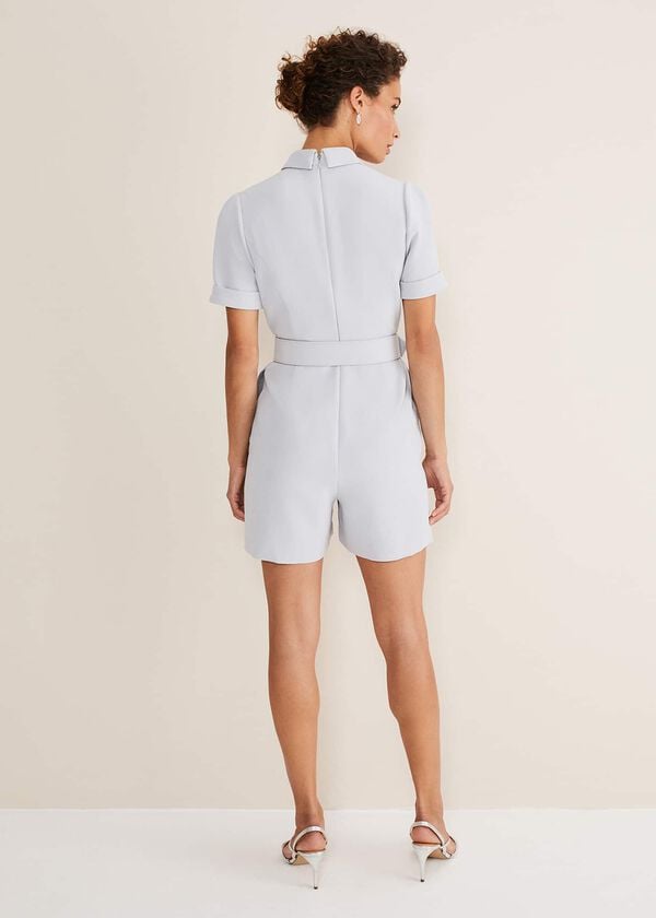 Phase Eight Etta Embelished Collar Playsuit