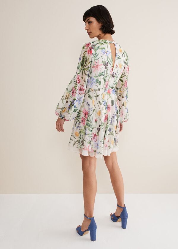Phase Eight Everleigh Chiffon Floral Mini Dress