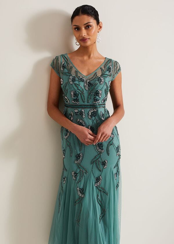 Phase Eight Evonne Beaded Maxi Dress