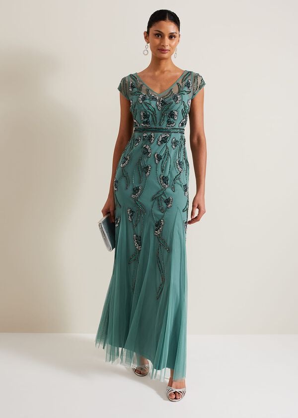 phase eight Evonne Beaded Maxi Dress