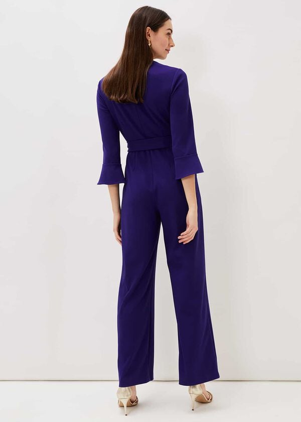 Phase Eight Eydie Fluted Sleeve Jumpsuit