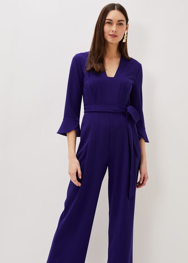 Phase Eight Eydie Fluted Sleeve Jumpsuit