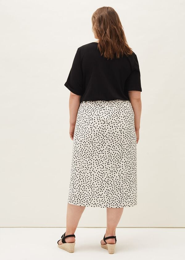 Phase Eight Fae Colourblock Spot Dress