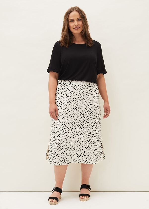 Phase Eight Fae Colourblock Spot Dress