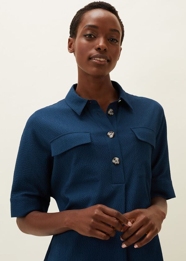 Phase Eight Faye Textured Tunic Dress