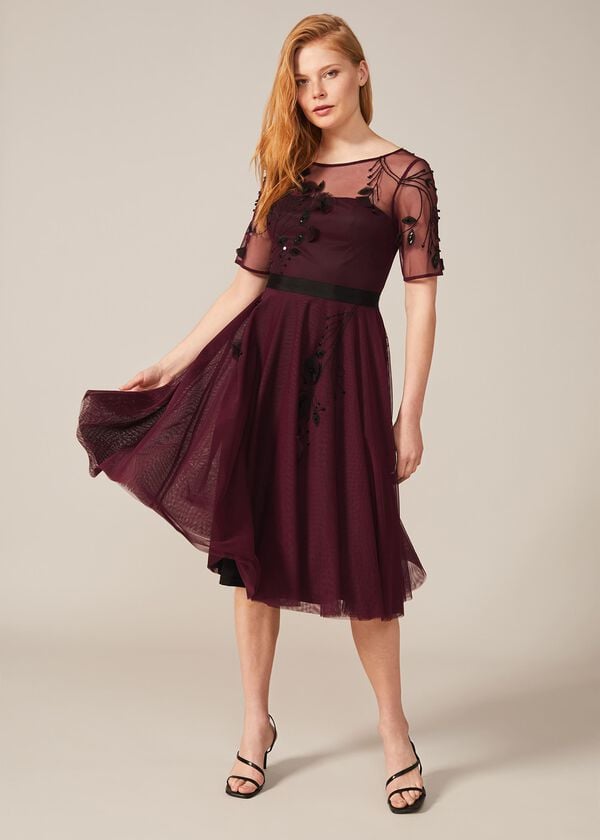 Phase Eight Felicia Embroidered Tulle Dress