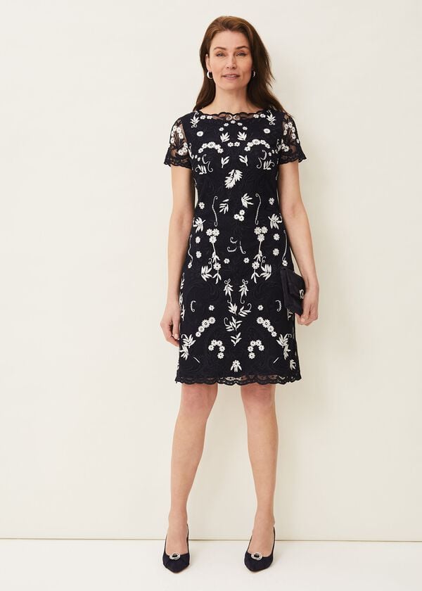 Phase Eight Floris Embroidered Shift Dress