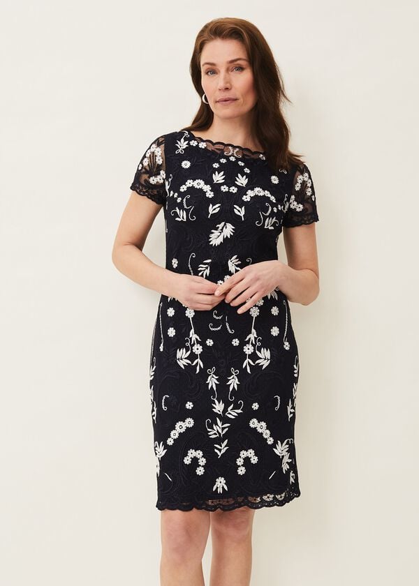 phase eight Floris Embroidered Shift Dress