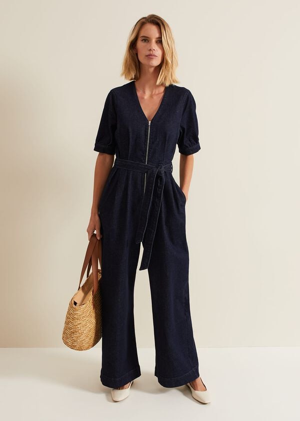 phase eight Florisa Denim Jumpsuit