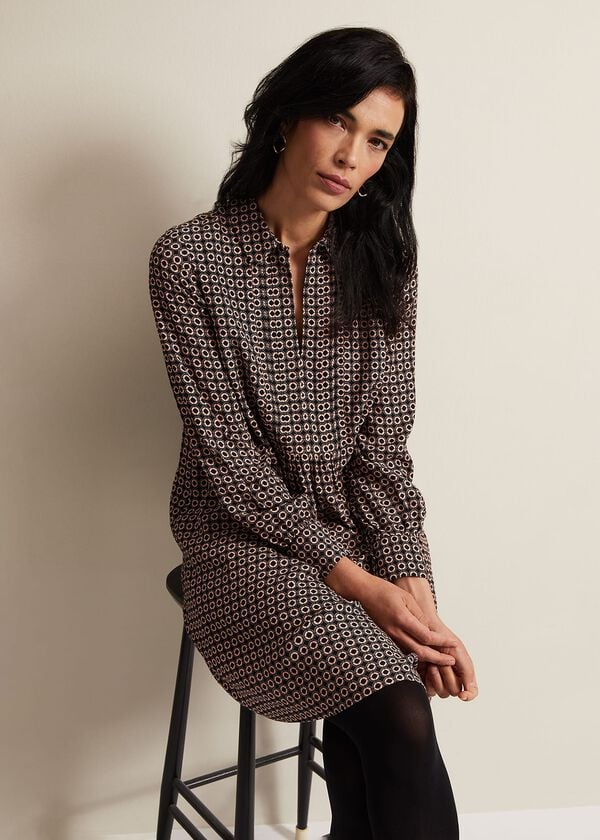 Phase Eight Fran Geo Swing Dress