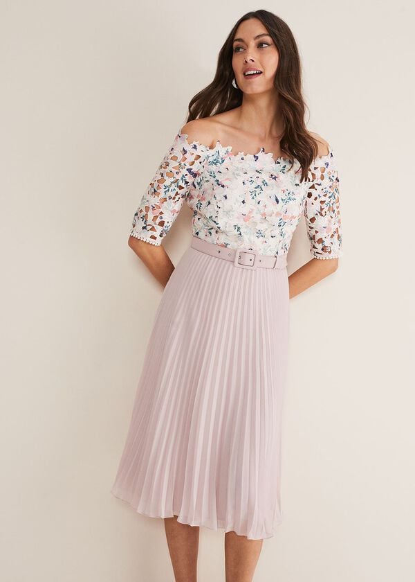 Phase Eight Franky Floral Lace Midi Dress