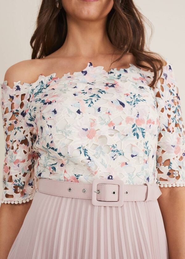 Phase Eight Franky Floral Lace Midi Dress